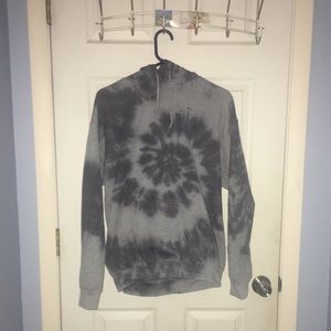 Unisex black dye hoodie